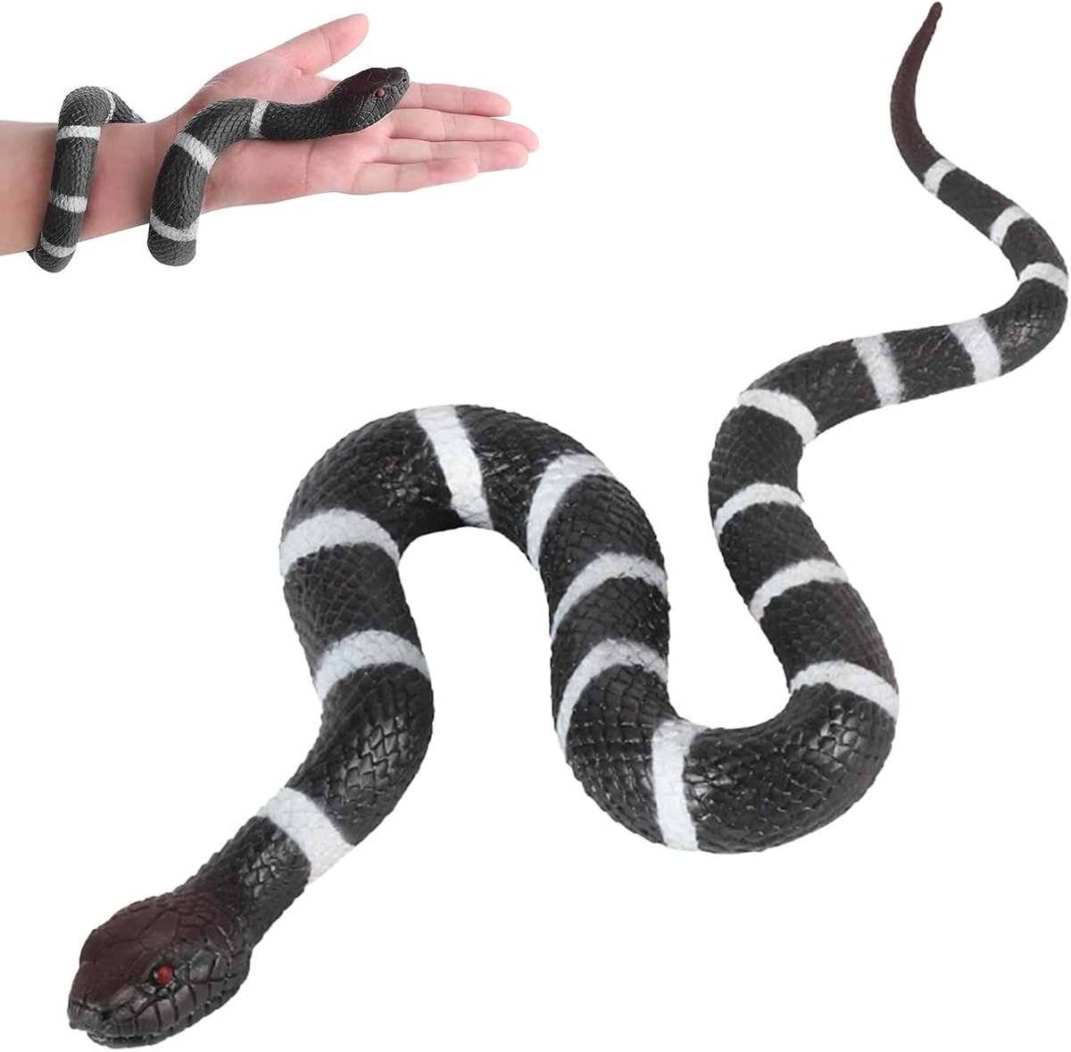 Slang speelgoed - realistisch rubber - voor tuin en grappen - houdt vogels en katten weg - ShopVlot