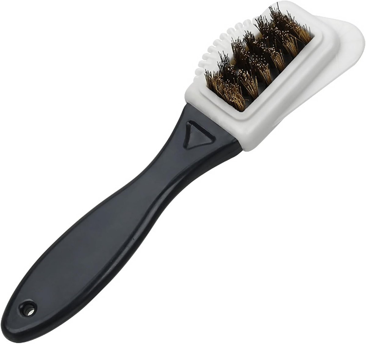 Schoenborstel nubuck en suede - 3-zijdig - messing haren - perfect voor onderhoud - ShopVlot