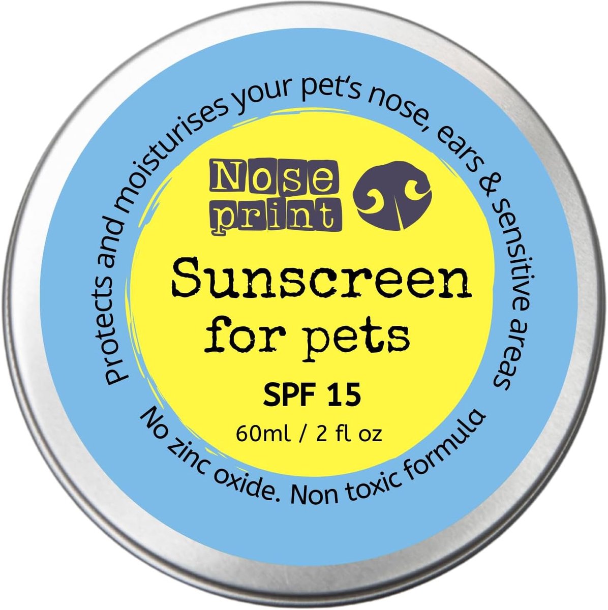Zonnebrandbalsem 60ml - SPF 15 - Niet-toxische formule - Bescherming voor honden en katten - ShopVlot