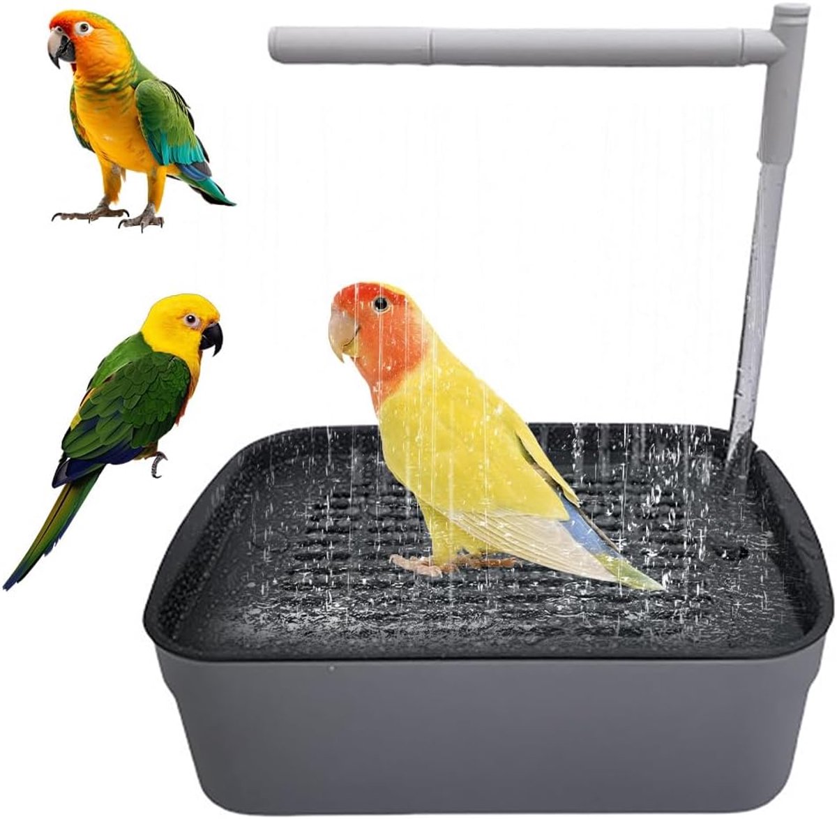 Automatische vogelbad met watercirculatie - Duurzaam ABS - Meerdere kranen - Eenvoudig te gebruiken - ShopVlot