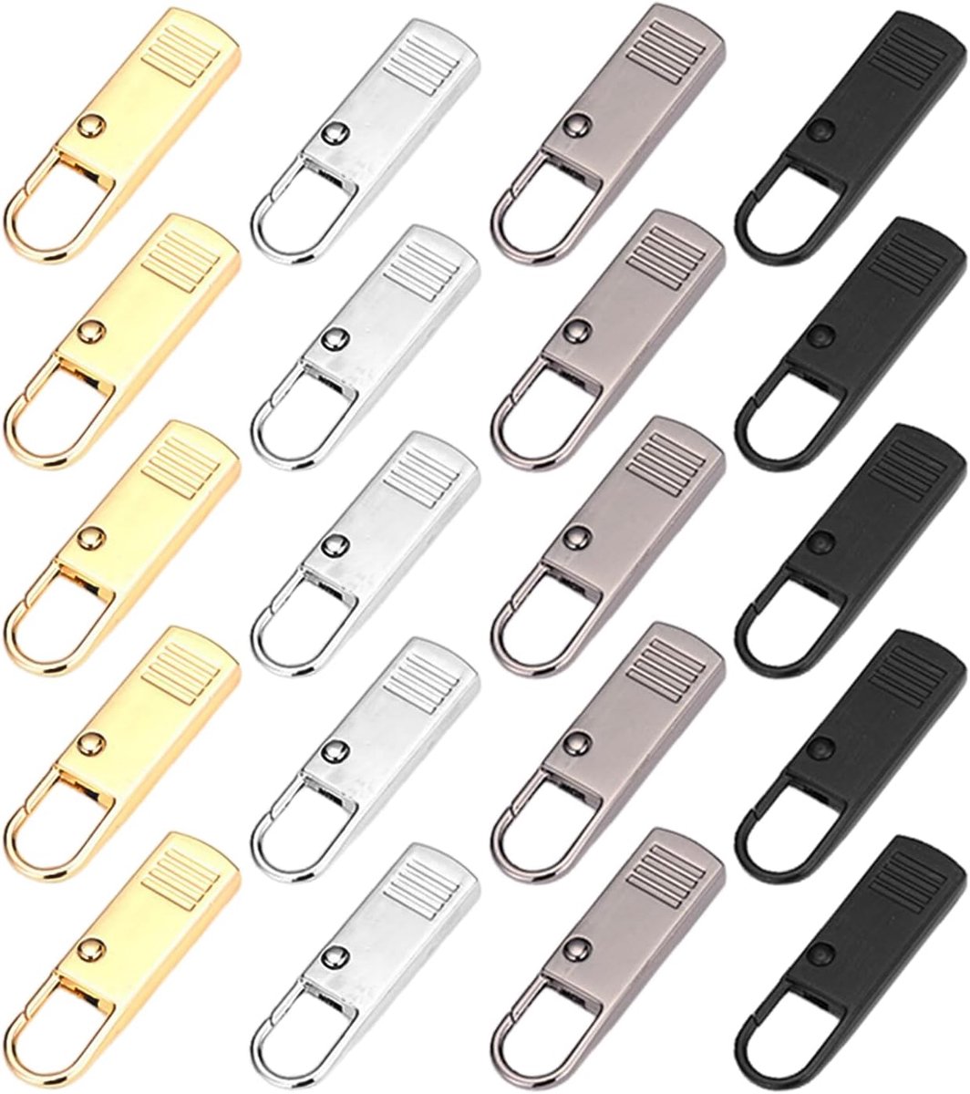 Afneembare Ritskoppen 20 Stuks - Multi-Gekleurde Metaal - 38*11 mm - Ideaal voor Bagage-Upgrades - ShopVlot