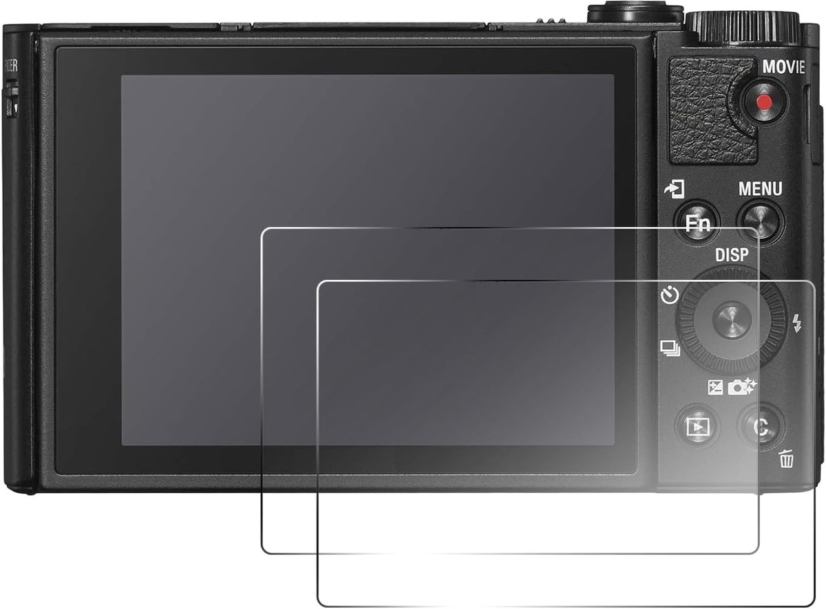 Screenprotector voor Sony HX99 HX99V WX800 WX700 - 2-pack - Tempered Glass - Anti-kras en vingerafdrukbestendig - ShopVlot