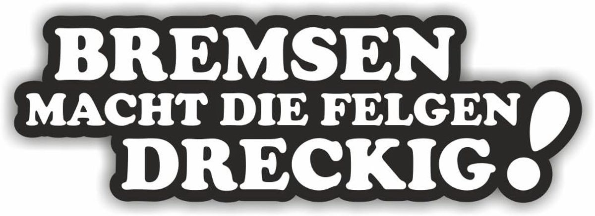 Auto sticker 15 x 5 cm - hoge kwaliteit PVC - grappige tekst voor auto - uniek voertuig tuning - ShopVlot