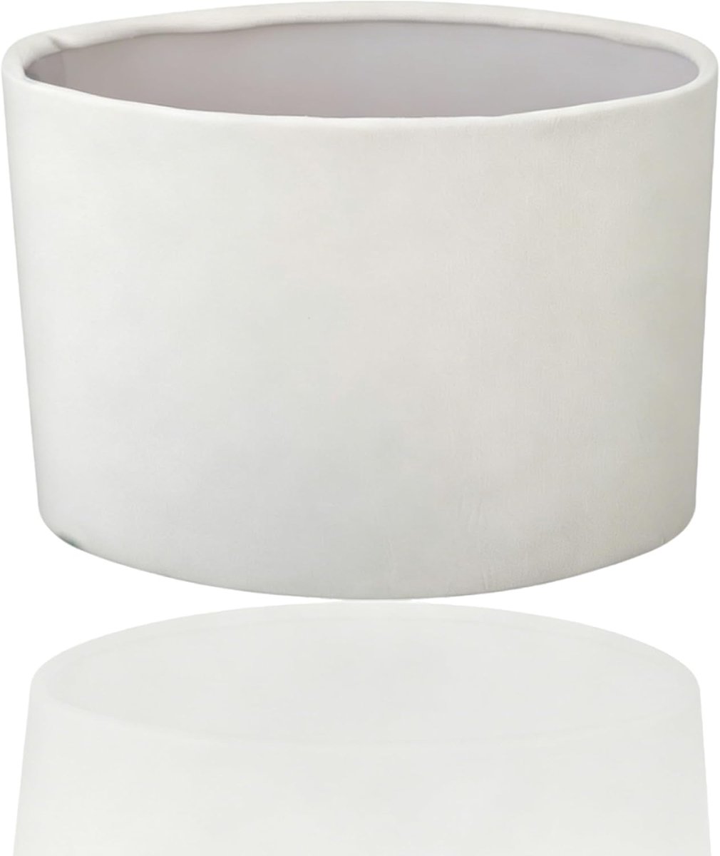 Ovale lampenkap grote - witte stoffen lampenkap - E27-E14 vervanging - zachte verlichting voor woonkamer - ShopVlot