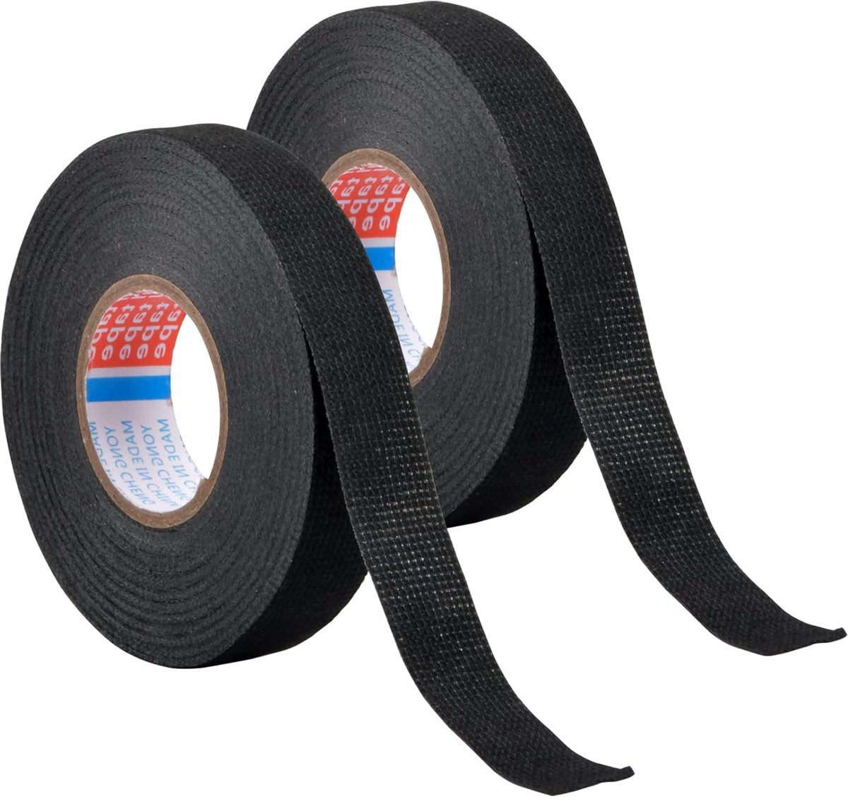 Plakband katoen 19 mm x 15 m - waterdicht - hoge temperatuur - ideaal voor auto en motorfiets - ShopVlot