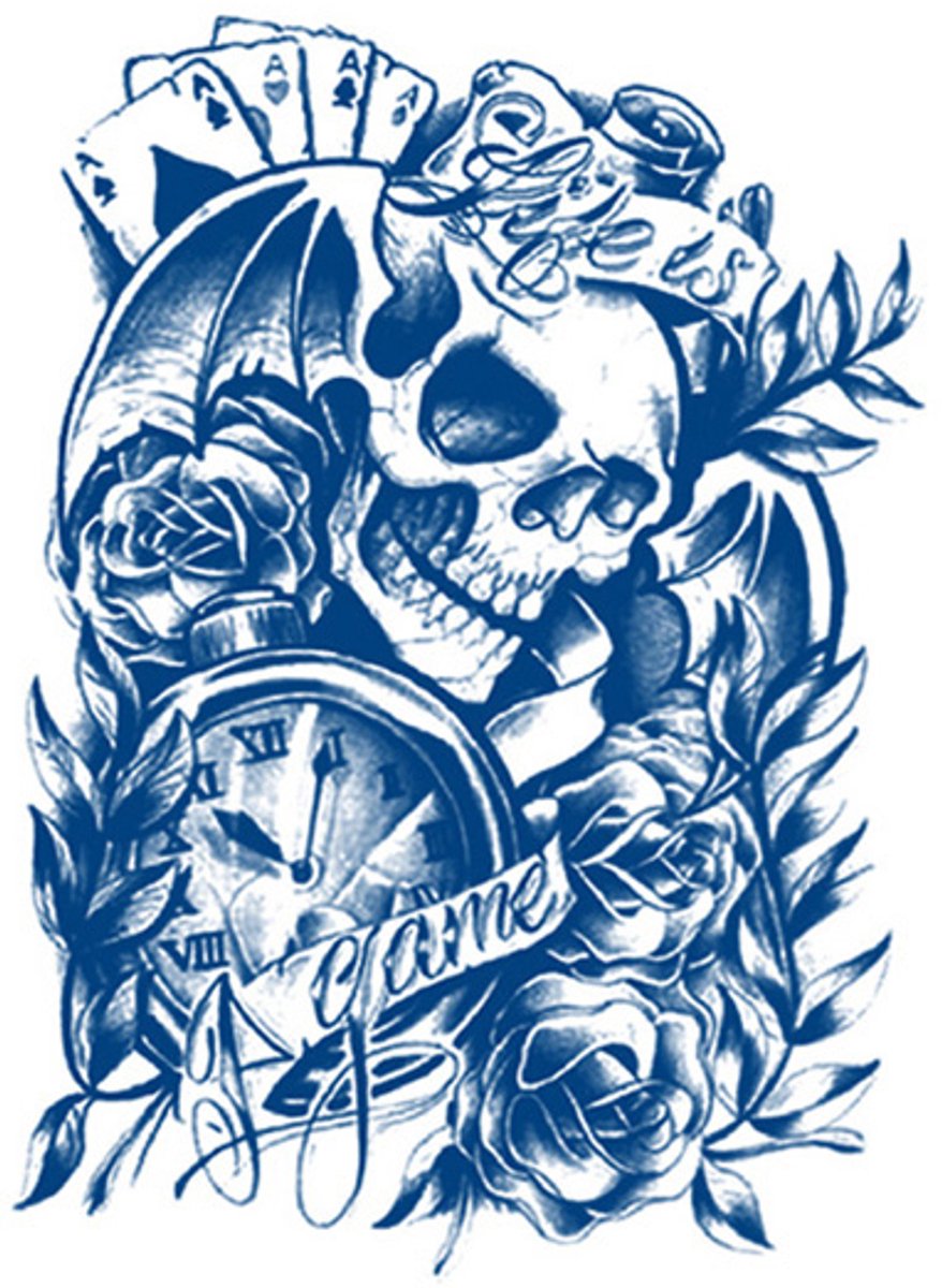 Tijdelijke tattoo Life Is a Game 2 weken