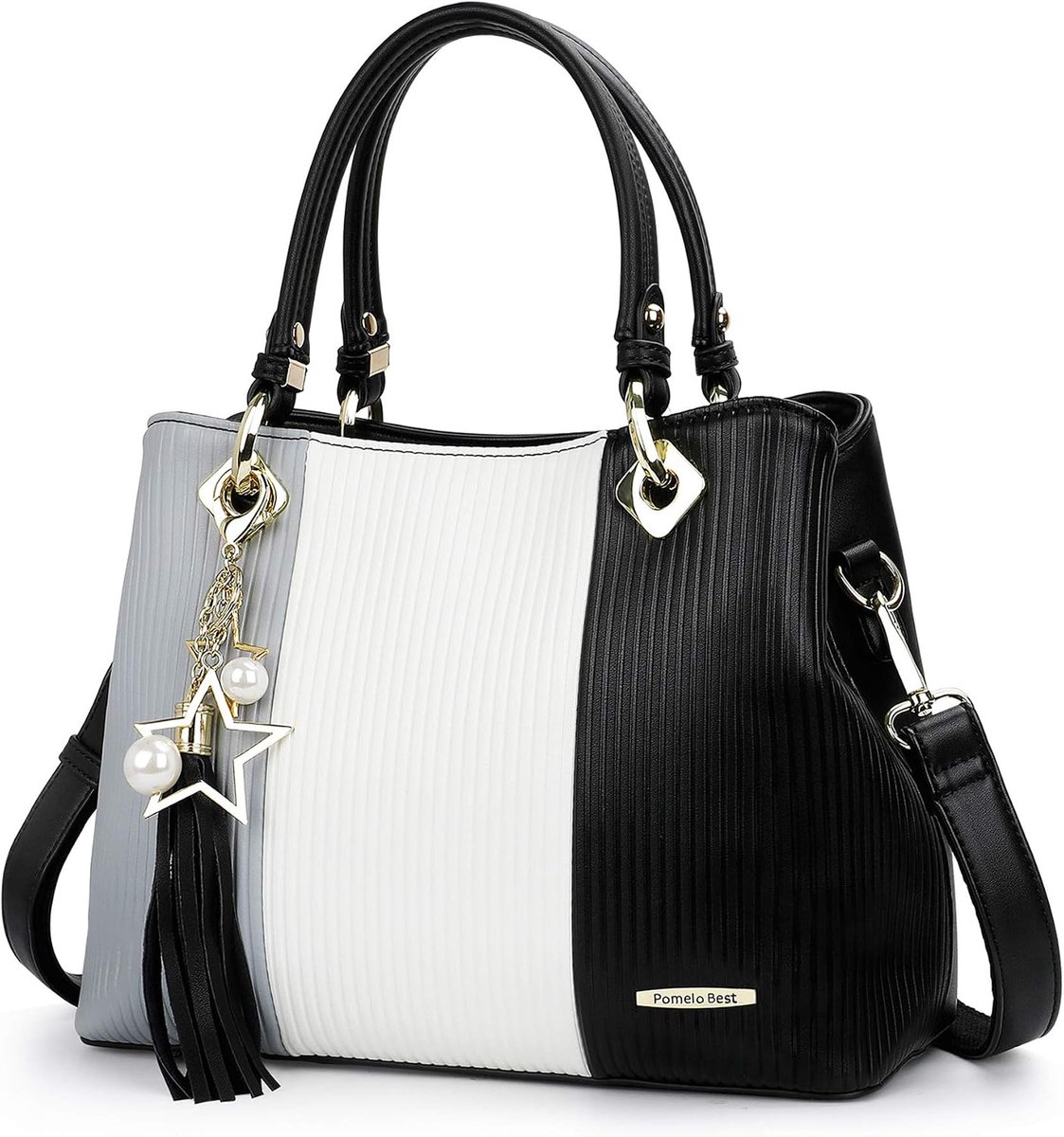 Dameshandtas Multicolor Gestreepte Schoudertas - Shopper - Ruim en stijlvol - Perfect voor dagelijks gebruik - ShopVlot