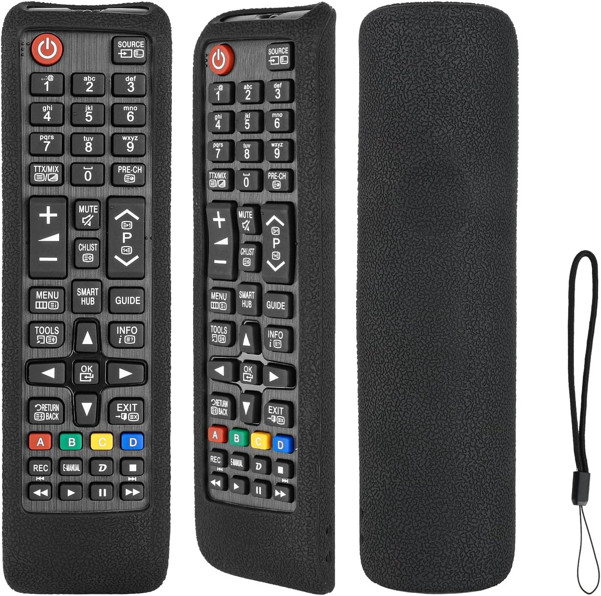 TV afstandsbediening hoes - schokbestendig - zwart - bescherming voor Samsung Smart TV - ShopVlot