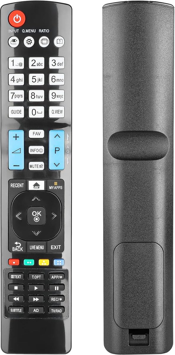 Afstandsbediening AKB74455401 - Vervangend model - Compatibel met LG TV 40LF630, 32LF630V, 43LF630V, 49LF630V - ShopVlot