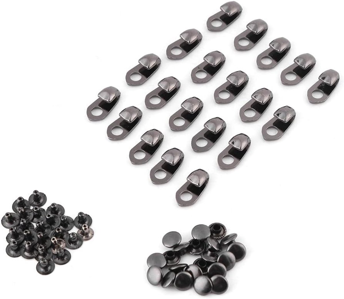Schoenveters met haken en klinknagels - 20 stuks - stevige bevestiging - ideaal voor kamperen - ShopVlot
