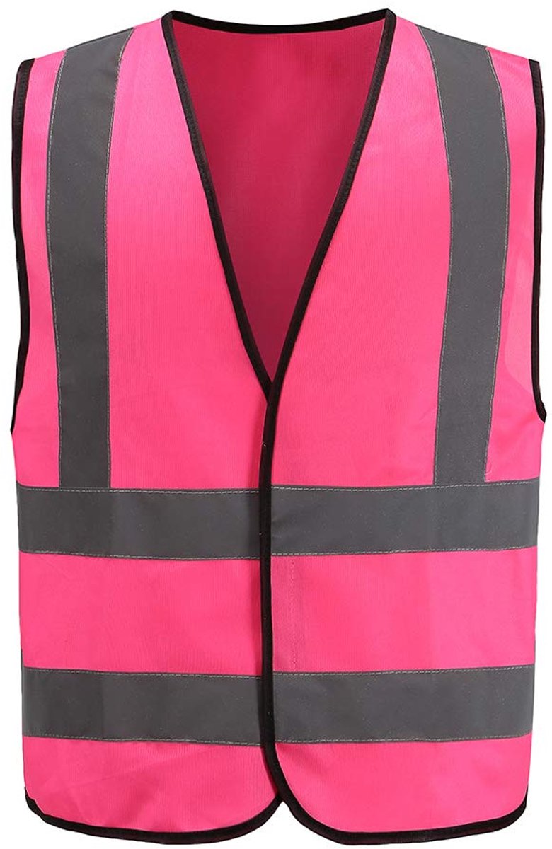 Veiligheidsvest 4XL 5XL - Roze - Hoge zichtbaarheid - Perfect voor werkveiligheid - ShopVlot