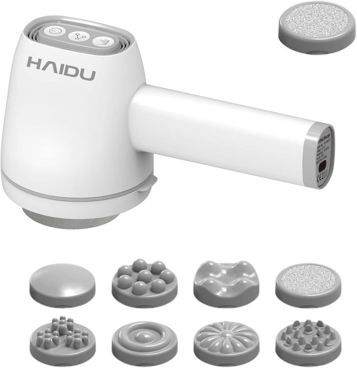 Handheld massager voor spierpijn - diepte- en rotatiemassage - 8 opzetstukken, 6 snelheden - herstel na training - ShopVlot