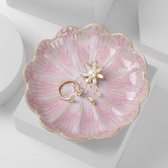 Sieradenschaaltje Lotusbloem Roze - Decoratieve Schaal voor Woondecoratie - Sieradenhouder voor Ringen, Oorbellen en Kettingen