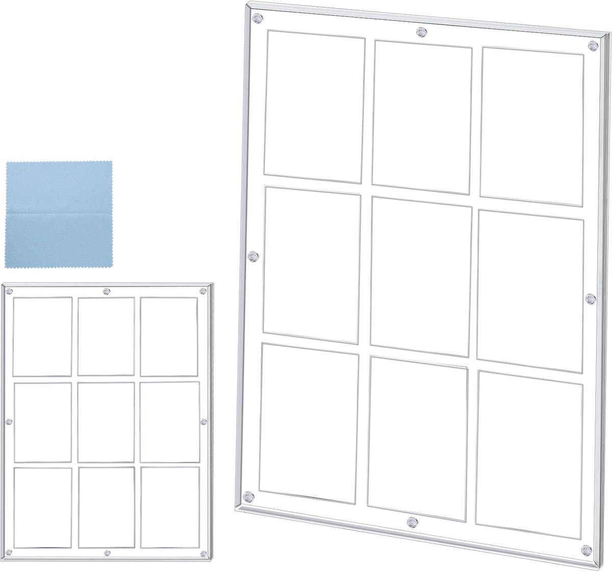 Kaartenhouder 35PT - Transparant acryl - UV-bescherming - Perfect voor sportkaarten - ShopVlot