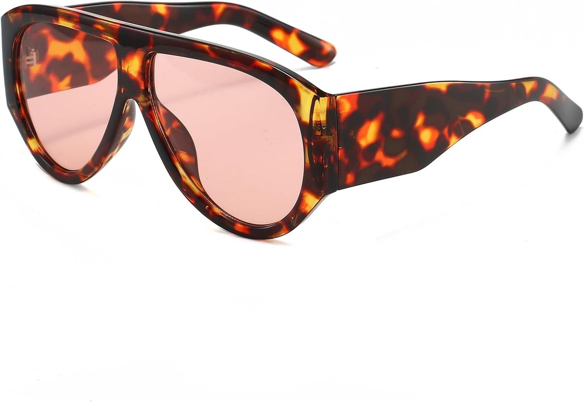 Zonnebril oversized vierkant - retro 70s stijl - dik frame - UV400 bescherming - ShopVlot
