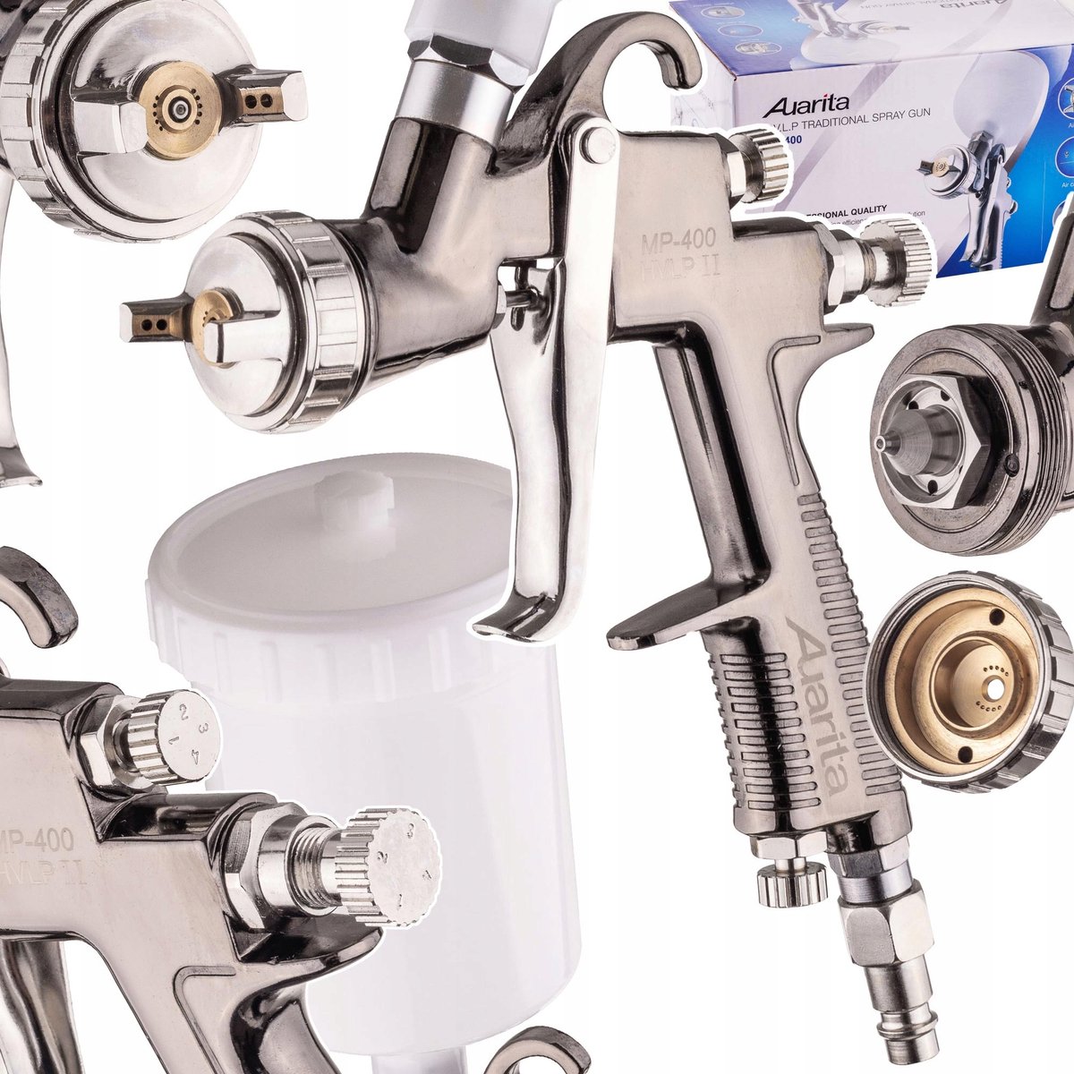HVLP Verfspuit 1.7mm voor Lakken en Schilderen
