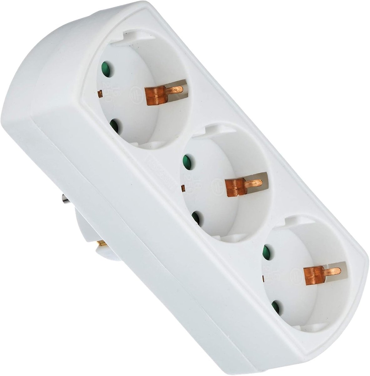 Adapter 3 stopcontacten - wit - ideaal voor thuisgebruik - ruimtebesparend design - ShopVlot