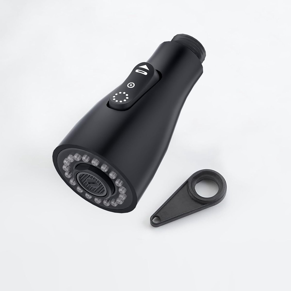 Douchekop vervangende accessoires voor keukenkraan - zwart - eenvoudig te installeren - optimale waterverdeling - ShopVlot