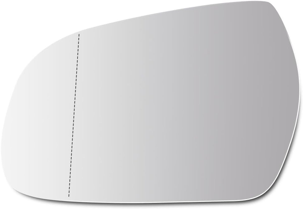 Spiegelglas Links Verwarmd - Met Draagplaat - Voor Audi A3 A4 A5 - Eenvoudige Vervanging - ShopVlot