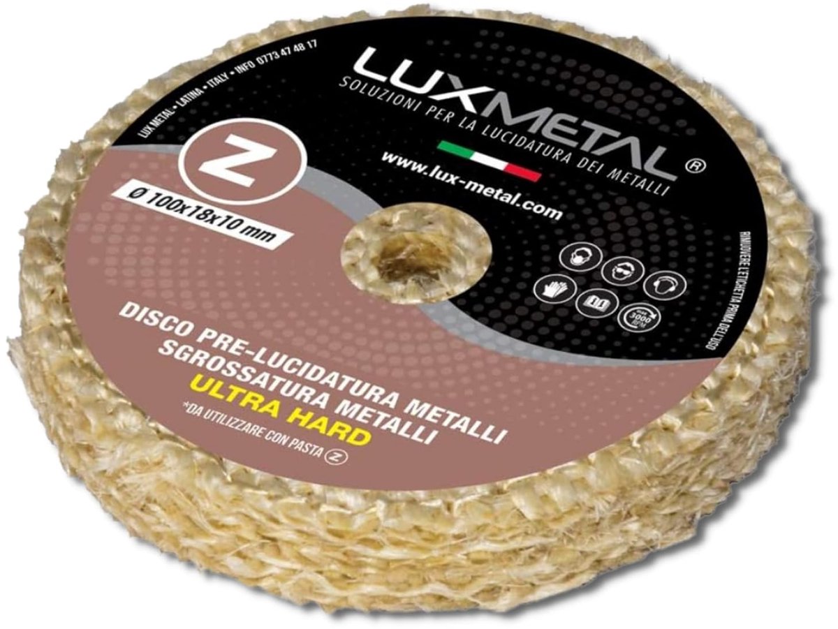 Polijstschijf Z 100mm - Ultra hard sisal - Voor het reinigen en polijsten van metaal - ShopVlot