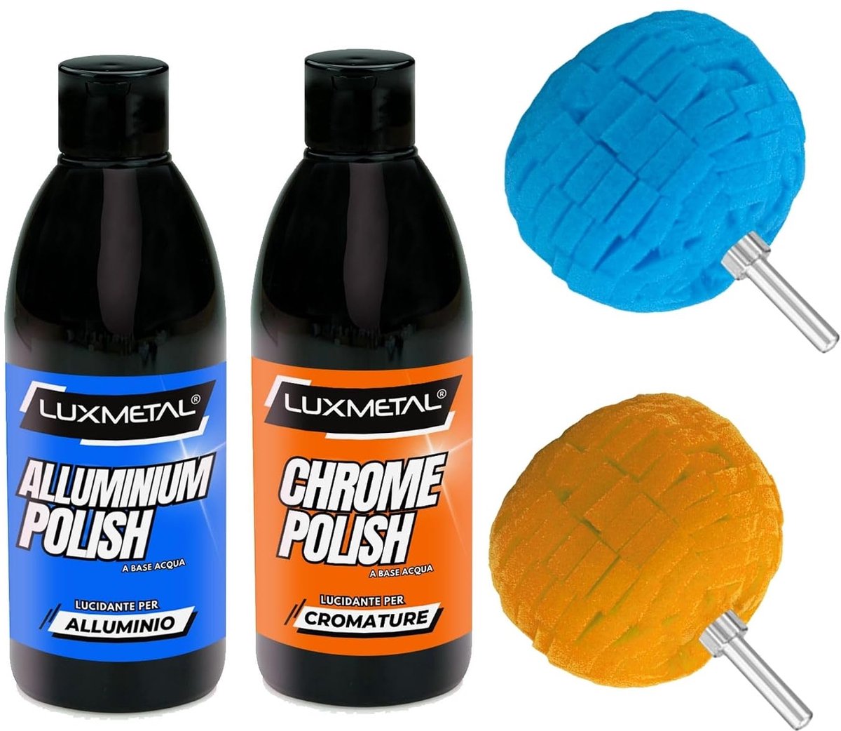 Polijstset - 250 g - chrome en aluminium - krasverwijderaar voor auto en motor - ShopVlot