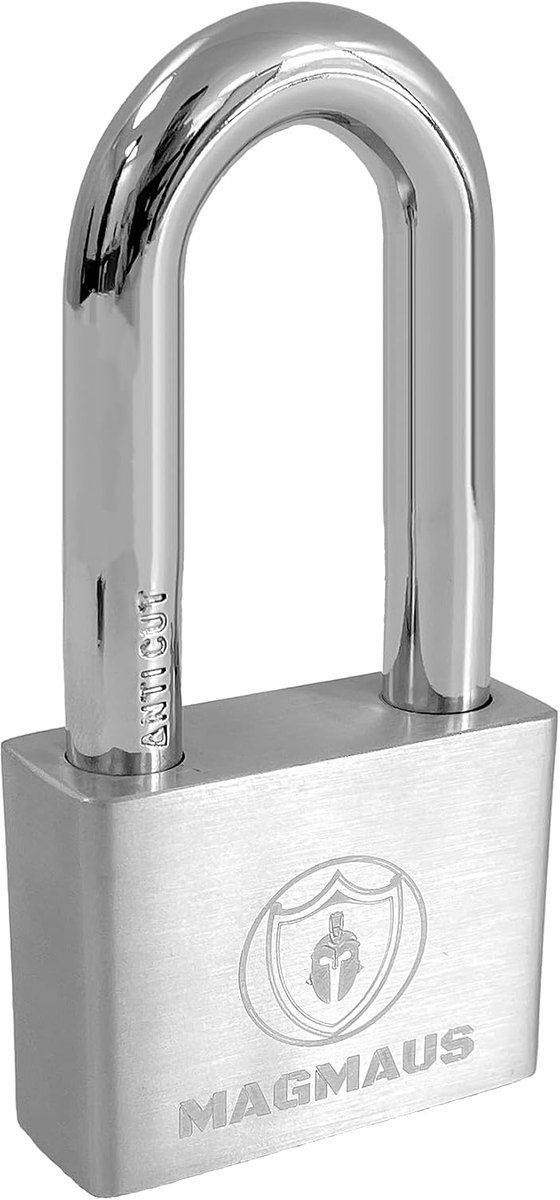 Hangslot 50mm - roestvrij staal - weerbestendig - ideaal voor poorten of schuren - ShopVlot