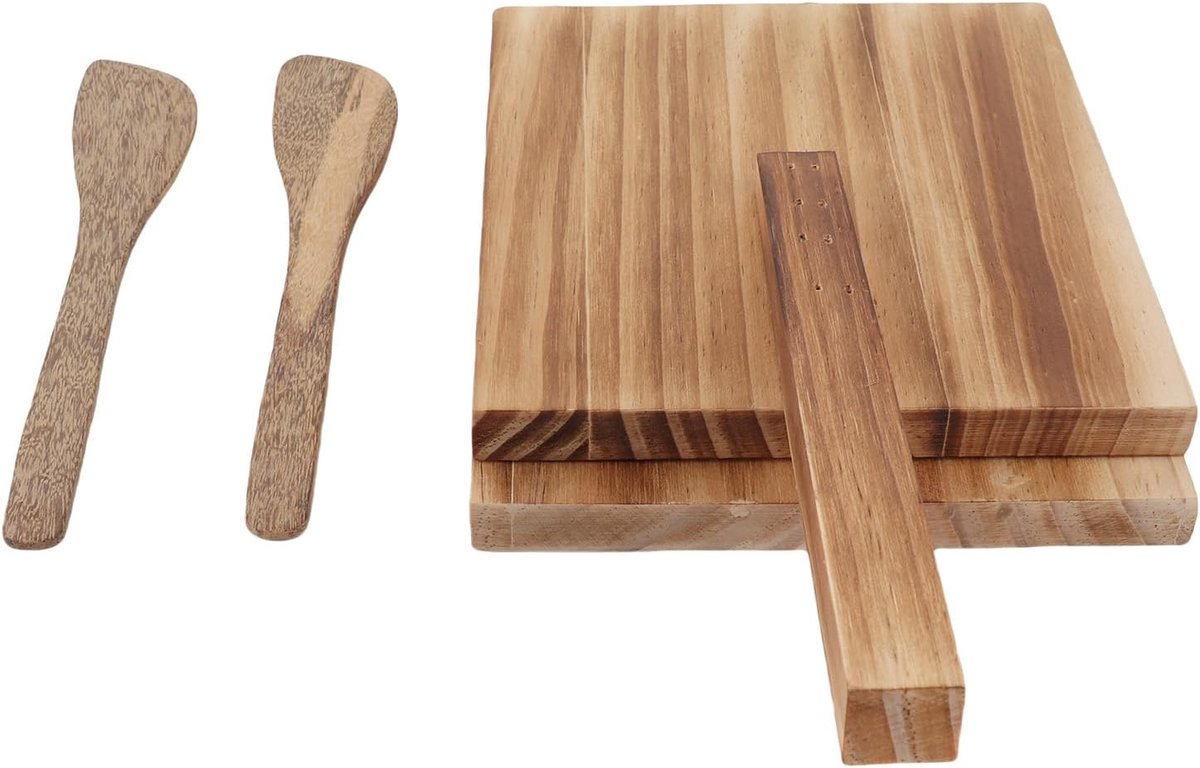 Tortilla maker - houten handvat - multifunctioneel design - maak zelf heerlijke tortilla's - ShopVlot
