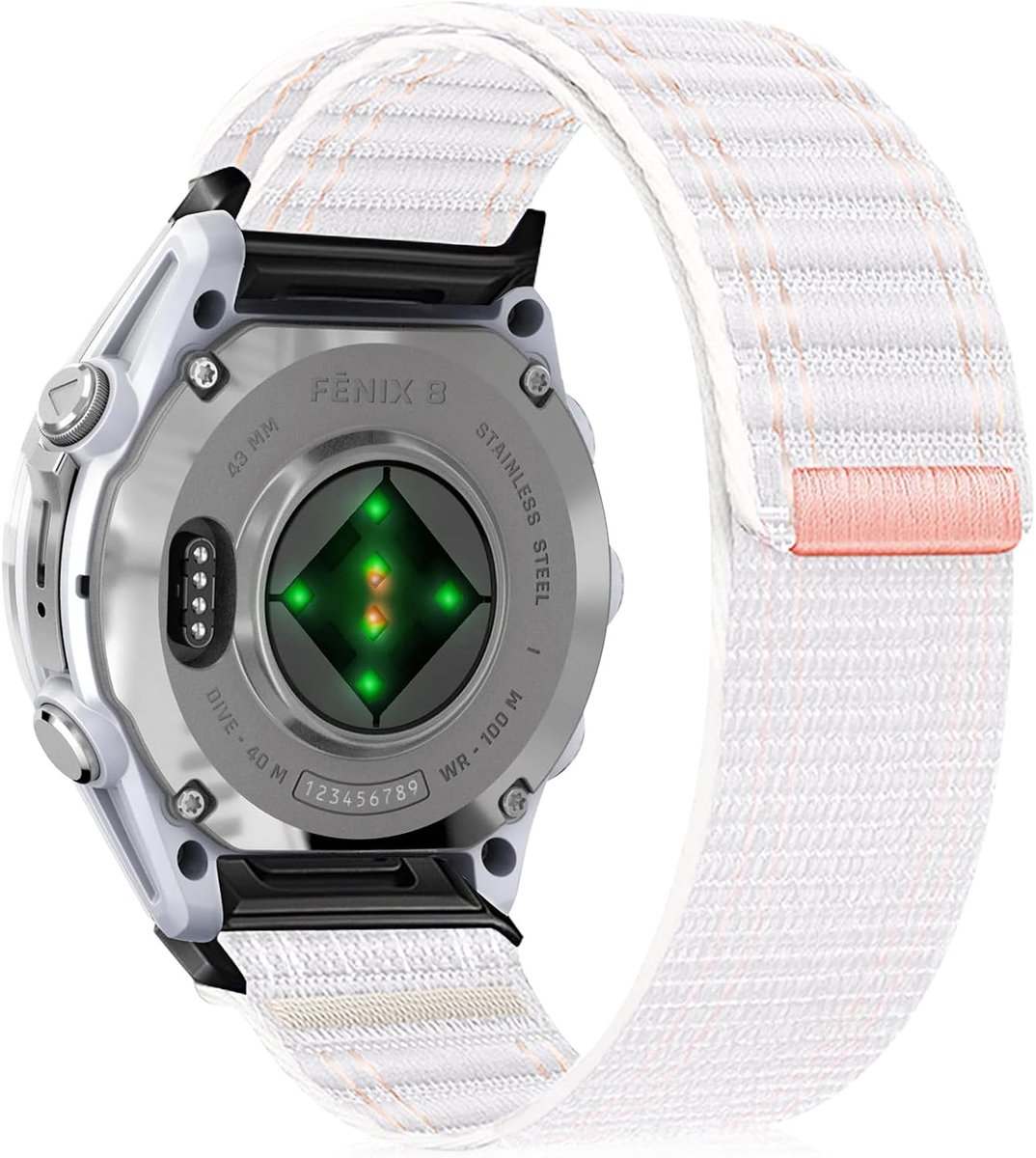 Nylon horlogeband 20mm - snelwissel - geschikt voor Garmin Fenix 8/7S Pro/6S Pro/Instinct 2S - comfortabele vervangband - ShopVlot