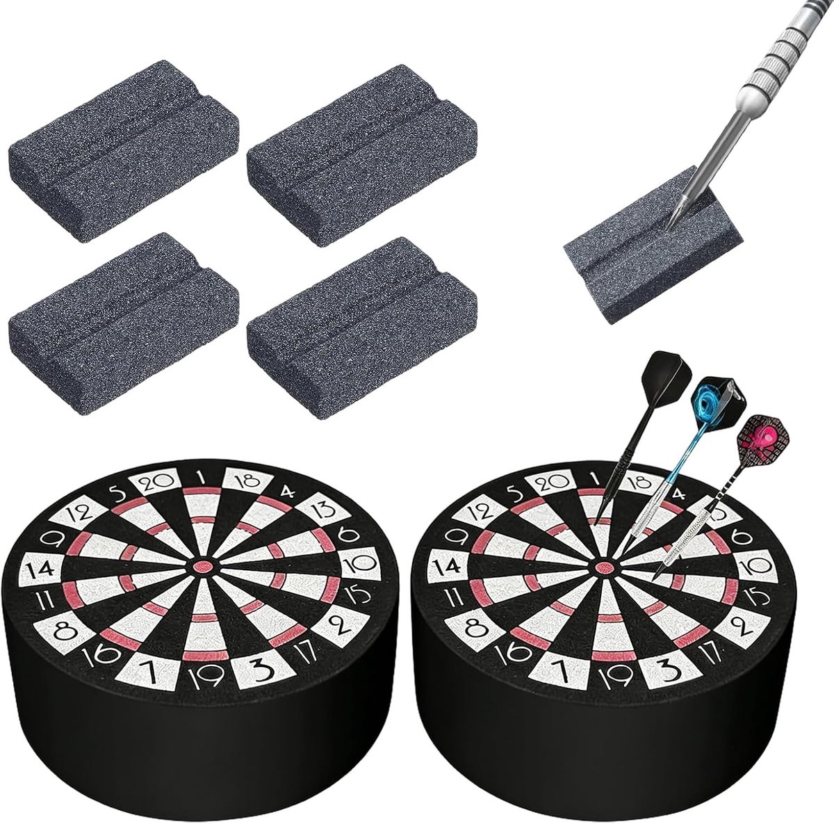 Dart Arrow Houder Set van 2 - Portable en Ruimtebesparend - Soft Stalen Dartpunten - Perfect voor Speelkamers en Thuis - ShopVlot