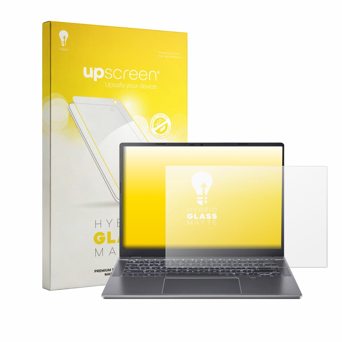 upscreen - Screenprotector voor Acer Chromebook Plus 514 - Folie Beschermfolie Beschermglas matte