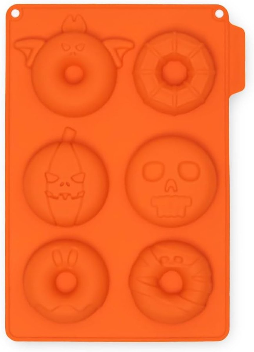 Siliconen bakvorm donuts - 6 stuks - 100% silicone - BPA-vrij - Perfecte Halloween traktaties - ShopVlot