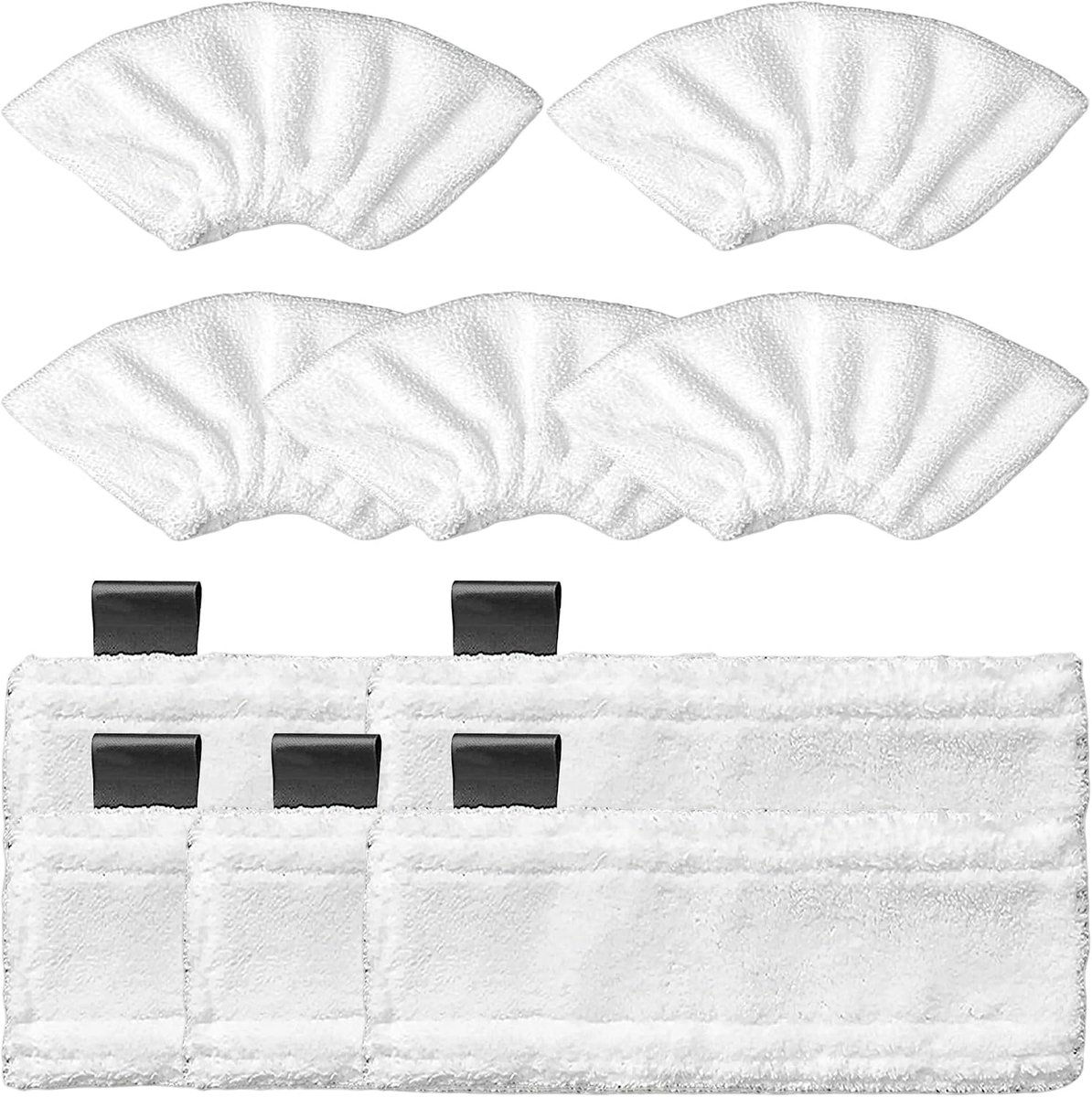 Wasbare microvezeldoeken 10 stuks - 5 vloersproeiers + 5 handsproeiers - geschikt voor Kärcher EasyFix - ShopVlot