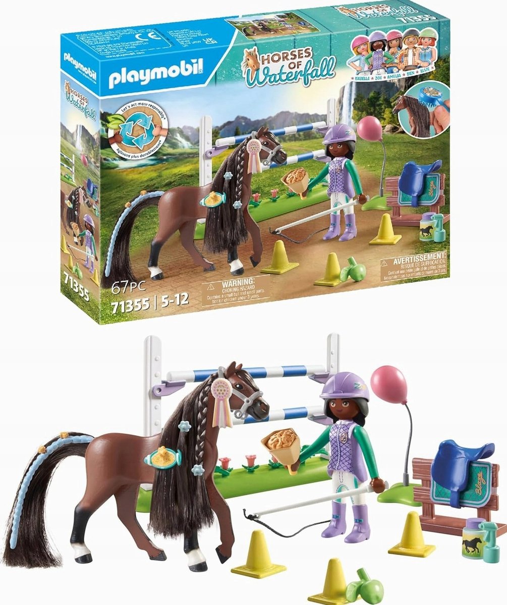 Paardrijset met 67 Delen: Figuur, Ruiter & Accessoires