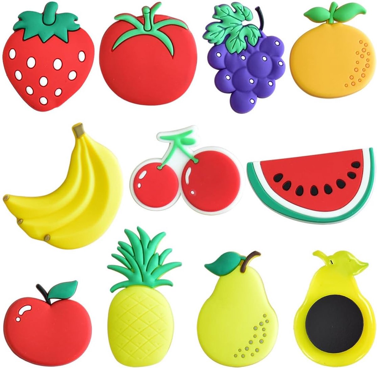Magneten voor kinderen 10 stuks - Fruit magneten - Veilig speelgoed - Leuk voor op de koelkast - ShopVlot