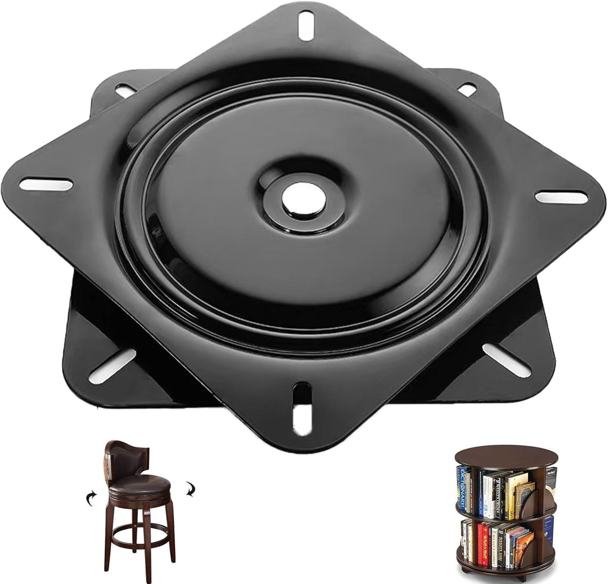 Swivel kogellagers 178 x 178 mm - staal - 360° draaibaar - ideaal voor meubels - ShopVlot