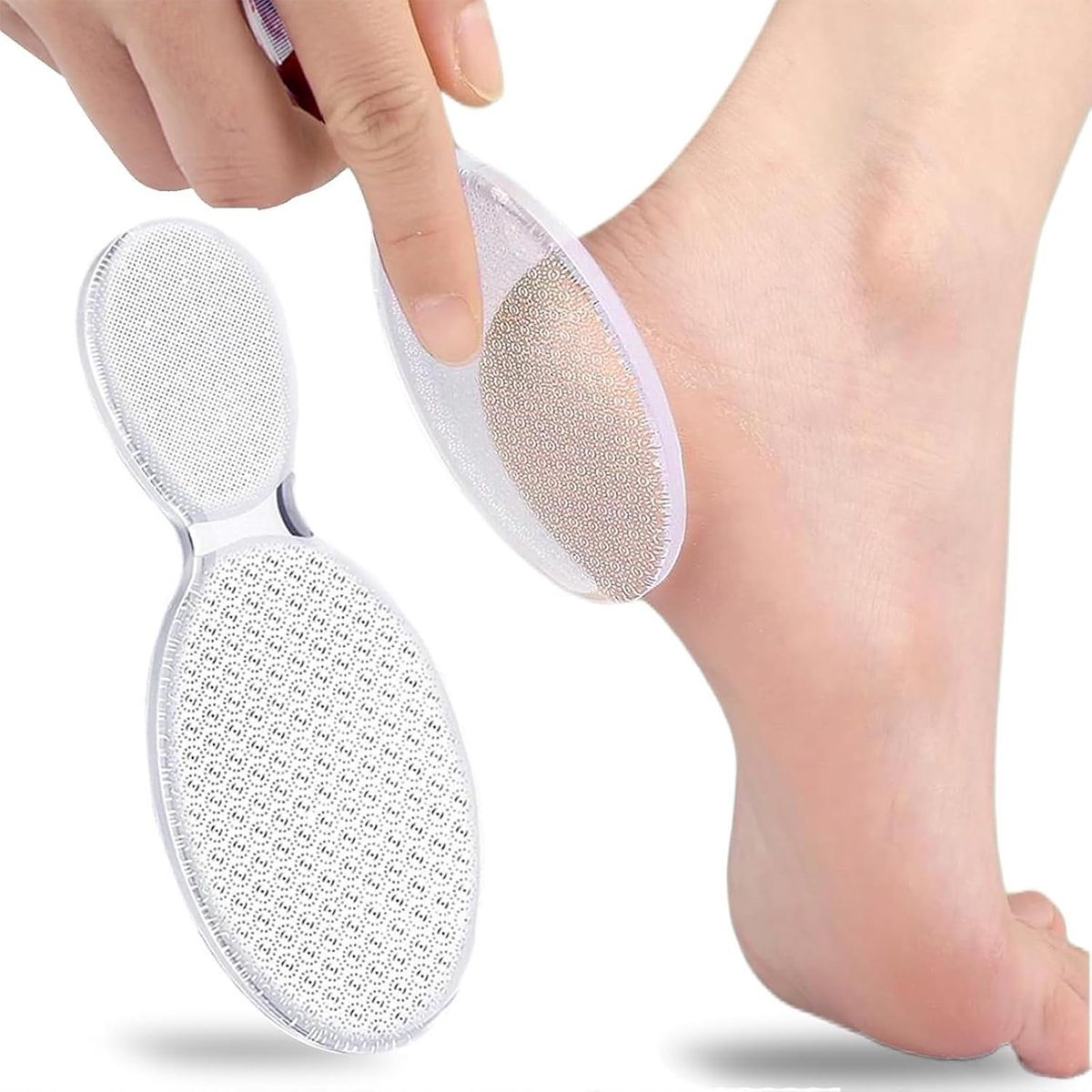 Voetvijl voor eeltverwijdering - ergonomische 8-vorm - transparant - zachte en effectieve behandeling - ShopVlot