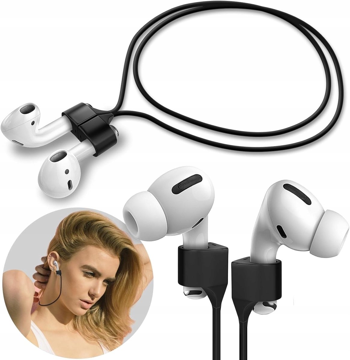 Magnetische nekband voor draadloze oordopjes - AirPods & FreeBuds