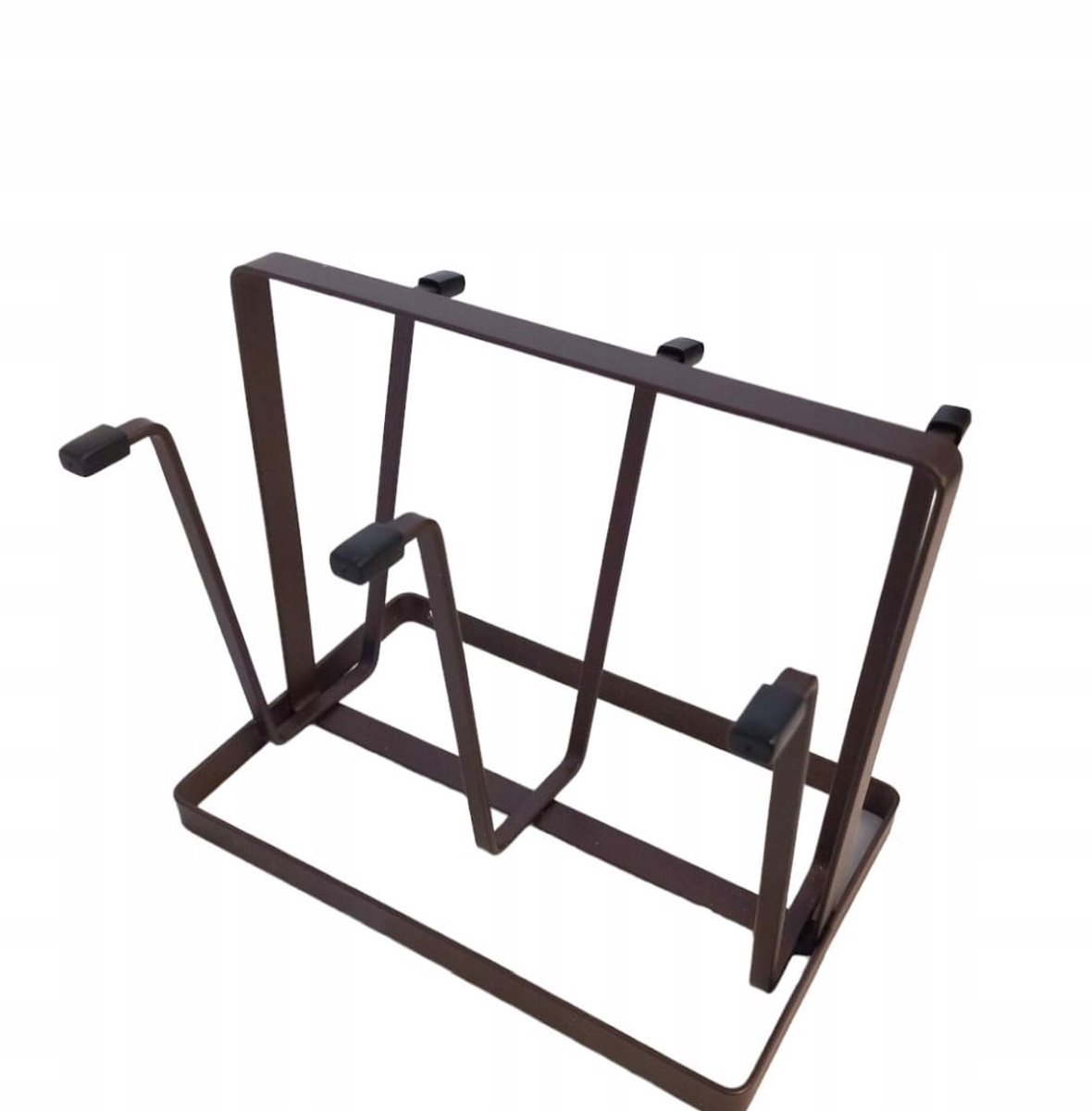 LLCHB Metalen Glas Droogrek met 6 Haken - Zwart