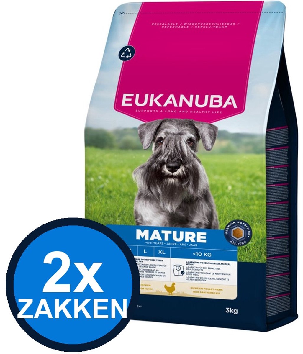 Eukanuba Eukanuba - Life Care Dog Mature Small Chicken - Hondenvoer Droogvoer - 3 kg