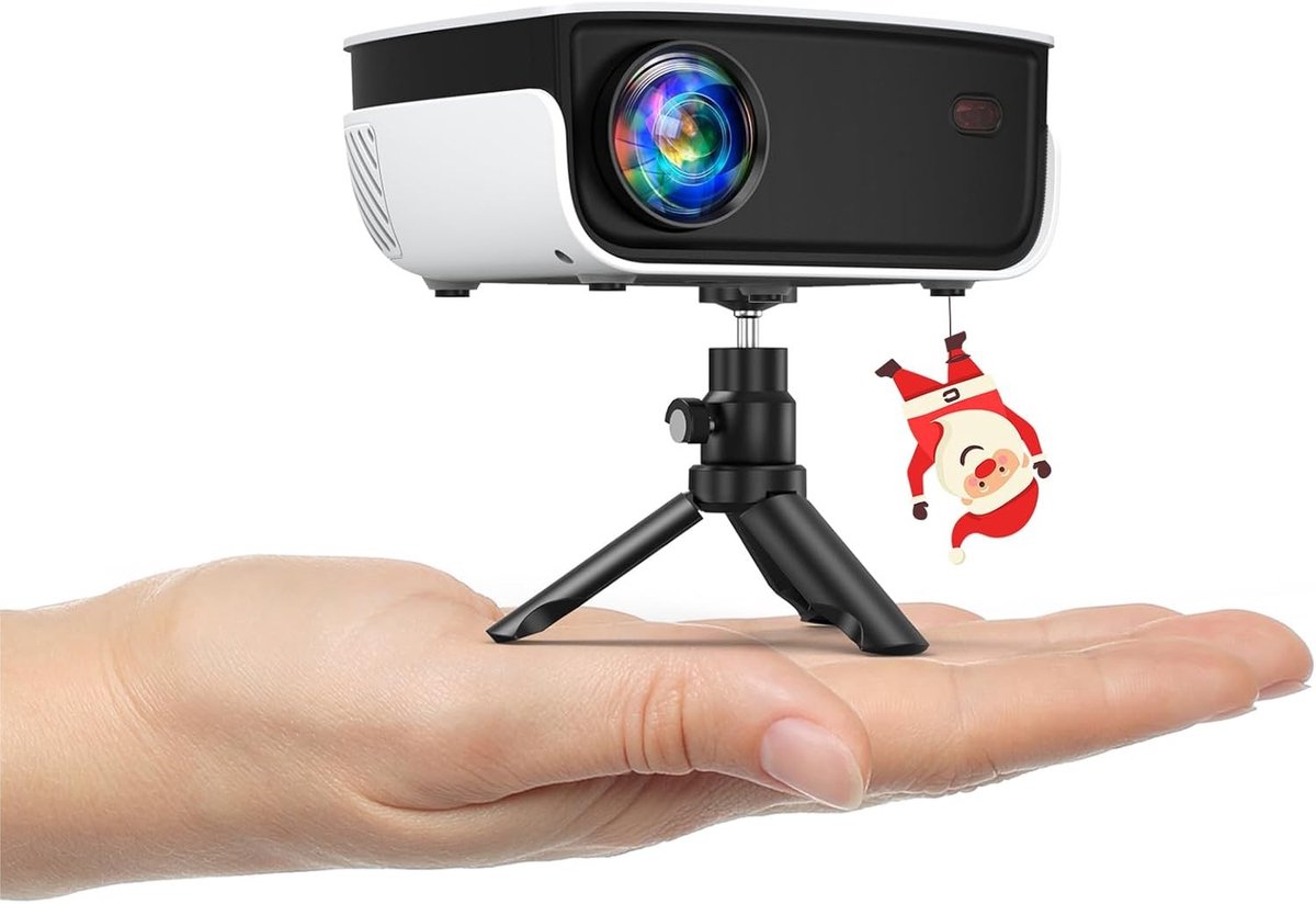 Mini-Beamer - Draagbare Thuisbioscoop - Ondersteunt 1080p Full HD - 7500 Lux Helderheid - Voor Filmavonden