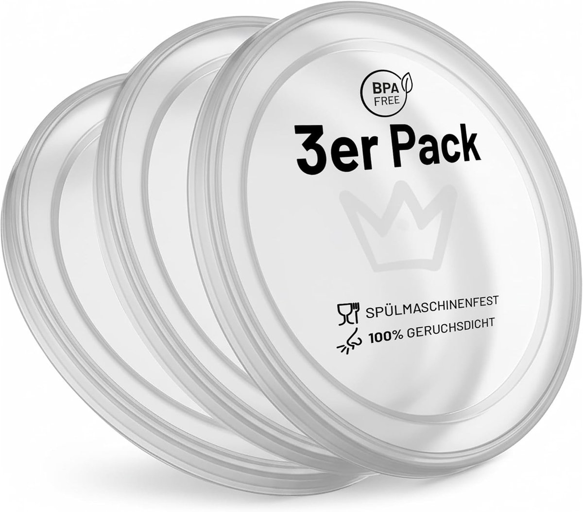 Blikdeksel Set - BPA-vrij Plastic - Voedselveilige Sluiting - Vaatwasmachinebestendig - Voor Honden- en Kattenvoer