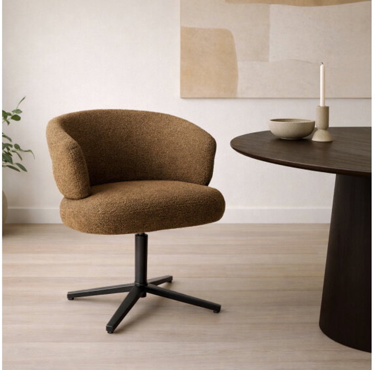 Eetkamerstoel Blake Caramel - 69x65x81 cm