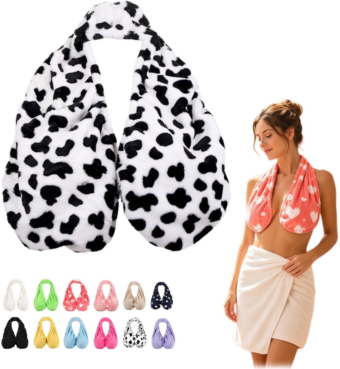 Ryoudavell - Handdoek BH voor dames - 94 cm - Zacht - Hoge Absorptie - handdoeken - Sneldrogend - draagbare handdoek beha - strandlaken - geschikt voor borstvoeding, zwangerschap en sport - effectieve absorptie van underboob zweet