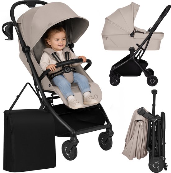 Lionelo Sia Flex Buggy & Kinderwagen - Cabinewagen - Reiswieg & Wandelwagen - Ultralicht 6,1 kg - Compact Inklapbaar - 3D Ventilatie - AiryDots Matras - Eénhandsbediening - Incl. Accessoires van LIONELO — afbeelding 3