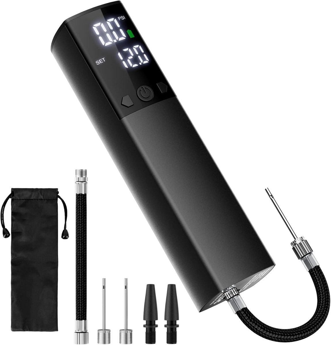 Draagbare Elektrische Balpomp - Compact en Lichtgewicht - Digitale Manometer en LCD-display - Voor Basketbal, Voetbal en Volleybal