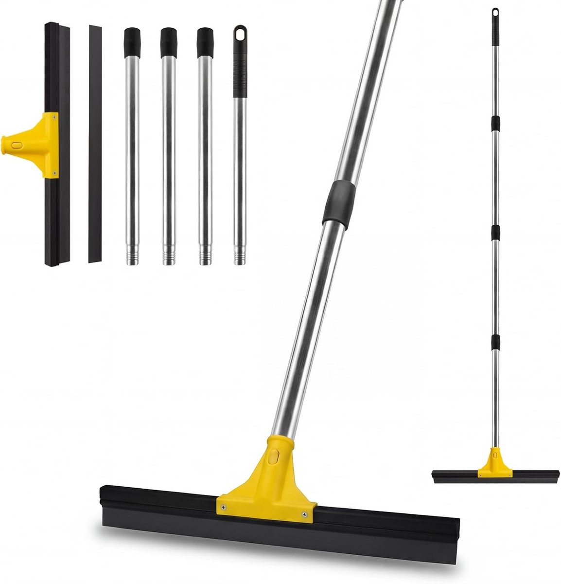 Douchewisser met Steel - TPR - Ergonomisch Ontwerp - Snel Droog - Voor Binnen en Buiten