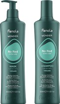 Fanola - Wonder No Red Set - 2x350ml