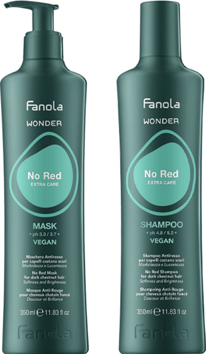 Fanola - Wonder No Red Set - 2x350ml