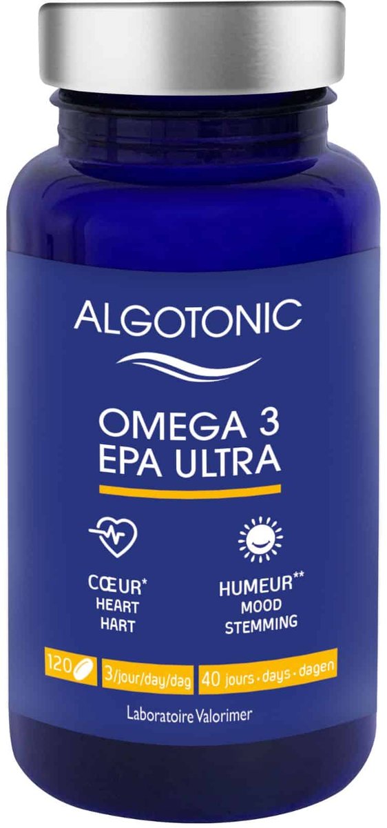 Omega 3 EPA Ultra - Omega 3 Visolie Supplement - 120 Capsules - 435 mg EPA 285 mg DHA Per Dagdosering - Cardiovasculaire Gezondheid En Hersenen - EPAX Gecertificeerd