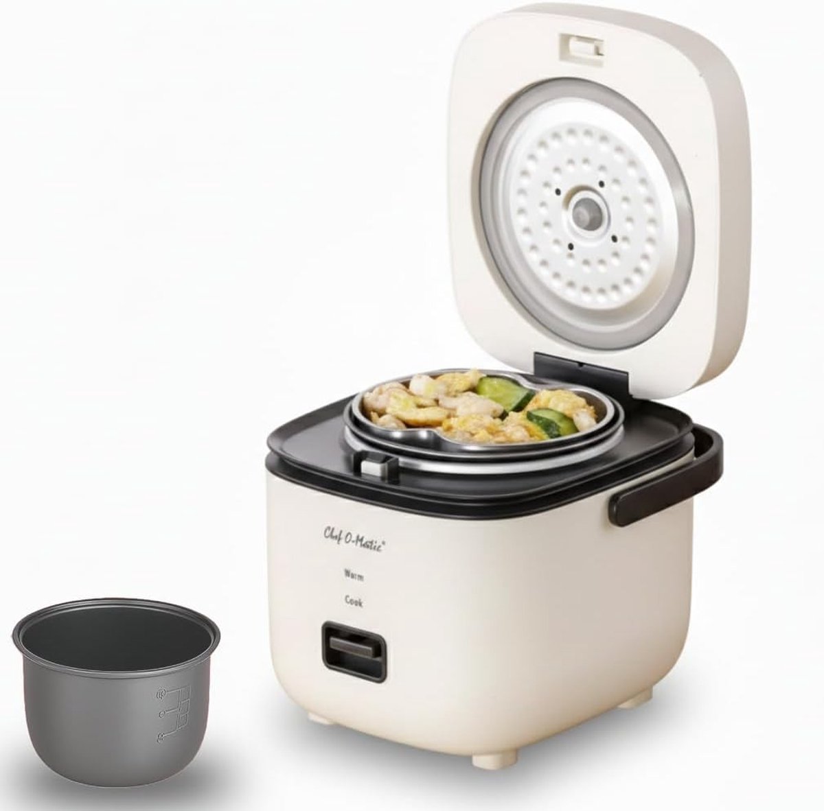 Rijstkoker - Elektrische Stoompan - 2-in-1 Multicooker - Automatische Uitschakeling - Voor Kleine Huishoudens